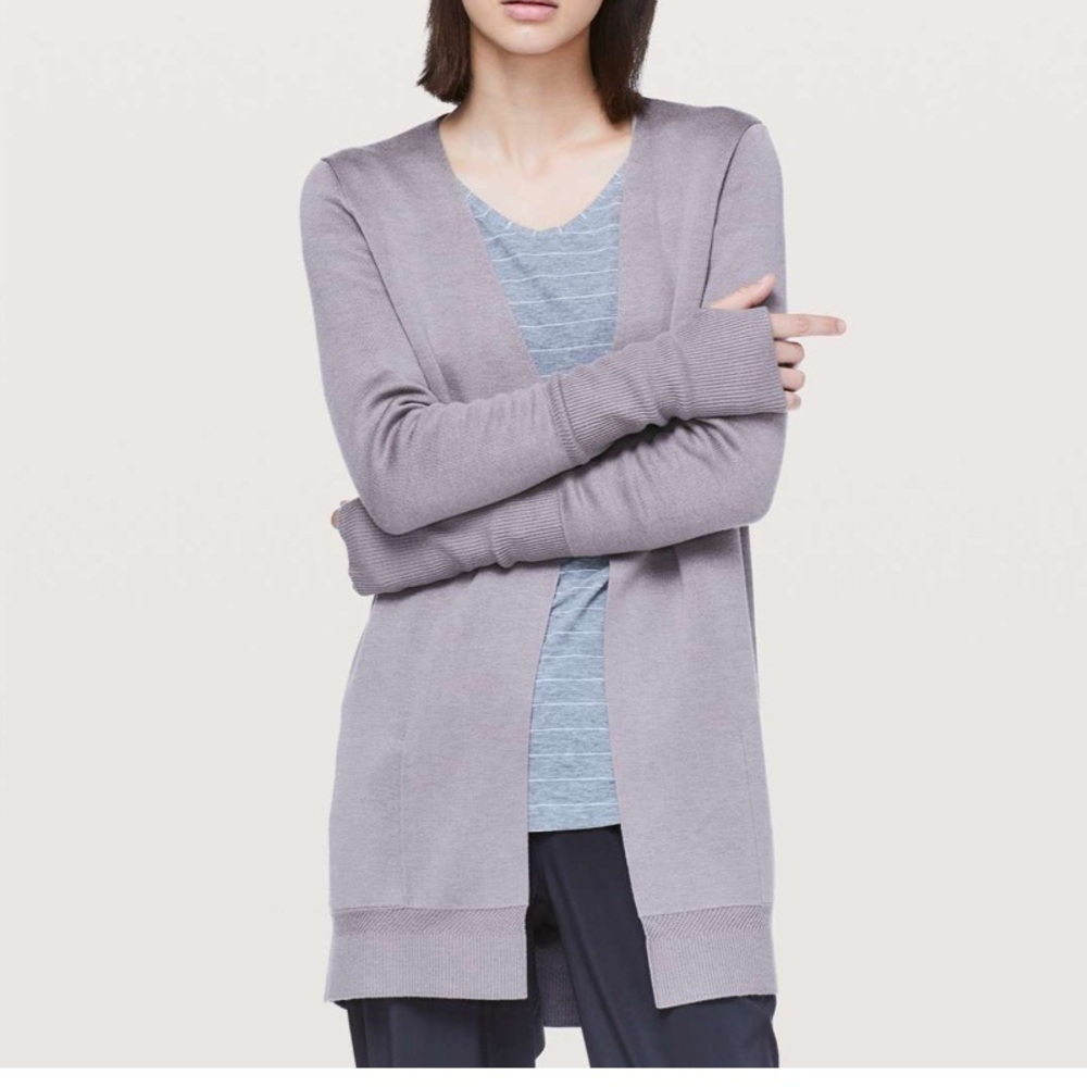 lululemon athletica City Street Cardigan in mystique heathered gray
